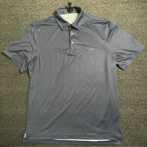 On The Go Vineyard Vines Sankaty Performance Polo Men’s Lg Star AOP